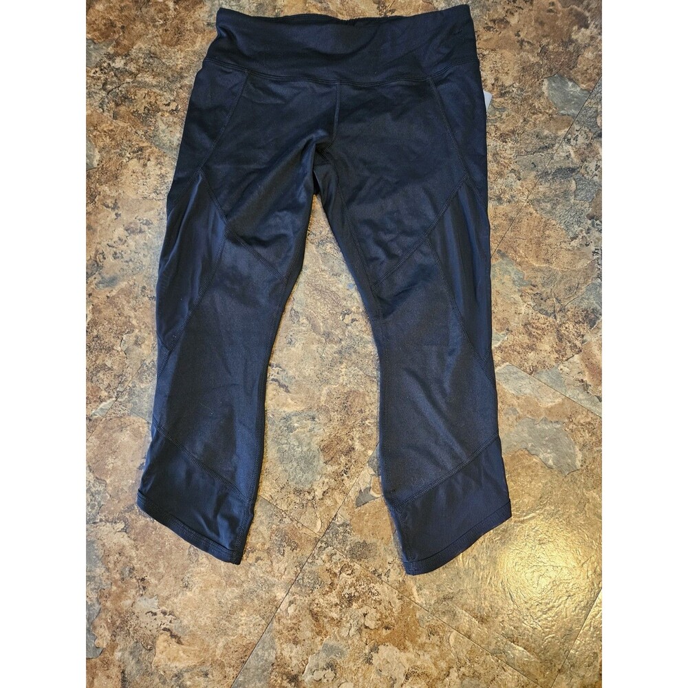 NWT Active Life Athletic capri Leggings Women's Size Medium Black (A816)